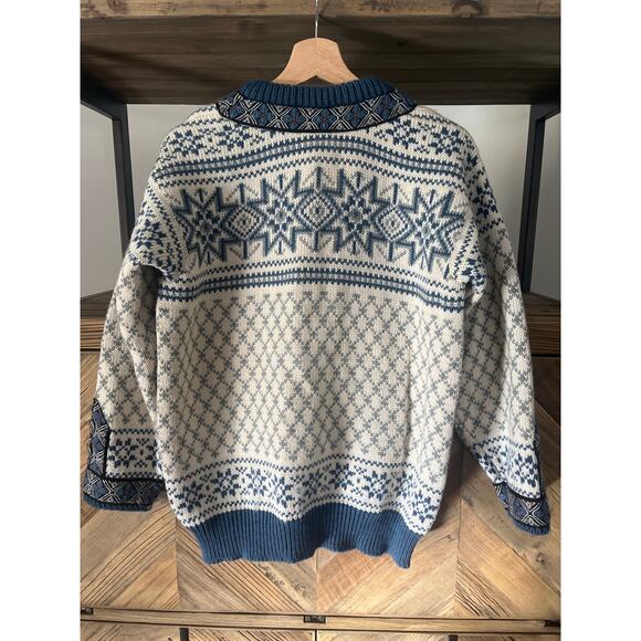 Vintage Dale of Norway Fair Isles Wool Sweater Size Small/40 - Picture 6 of 8